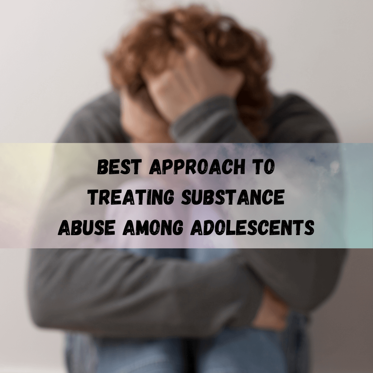 Despondent adolescent with head in hands, symbolizing the challenges of substance abuse that Key Healthcare aims to address