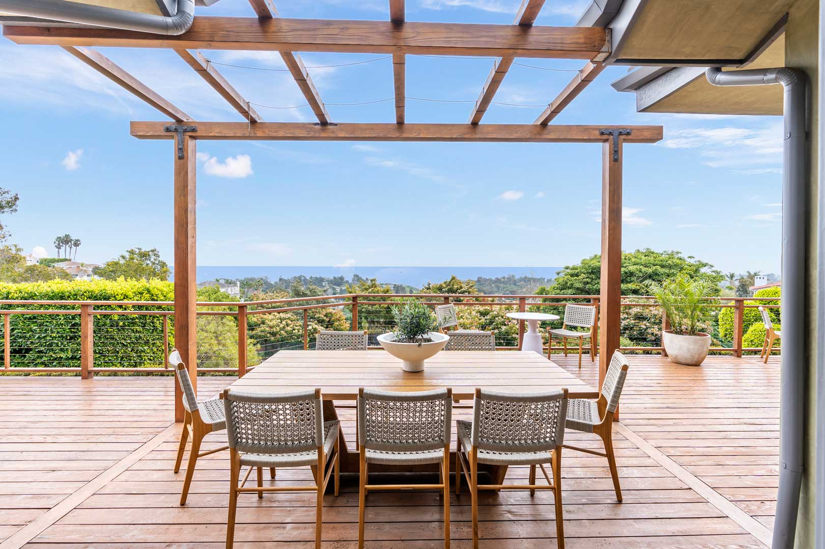 Teen Residential Treatment Backyard Deck Eating Outside